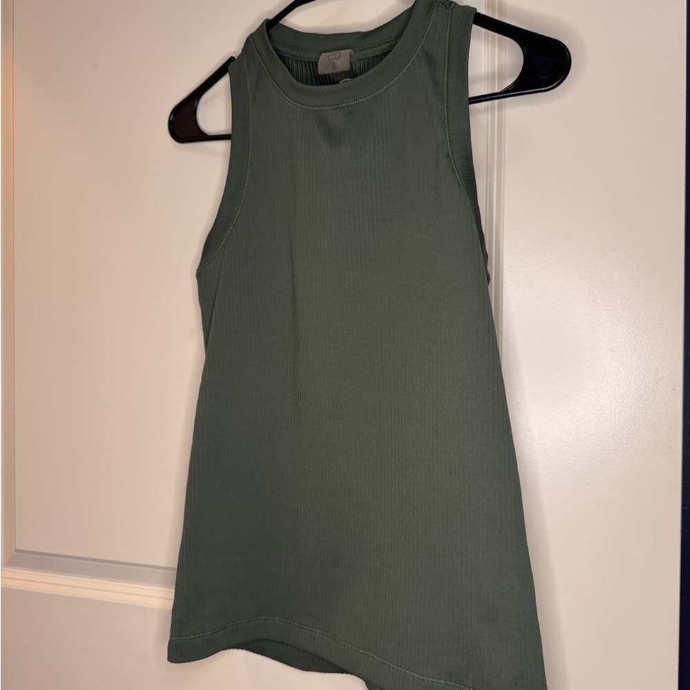 CALIA Olive Green Ribbed Tank - Picture 3 of 3